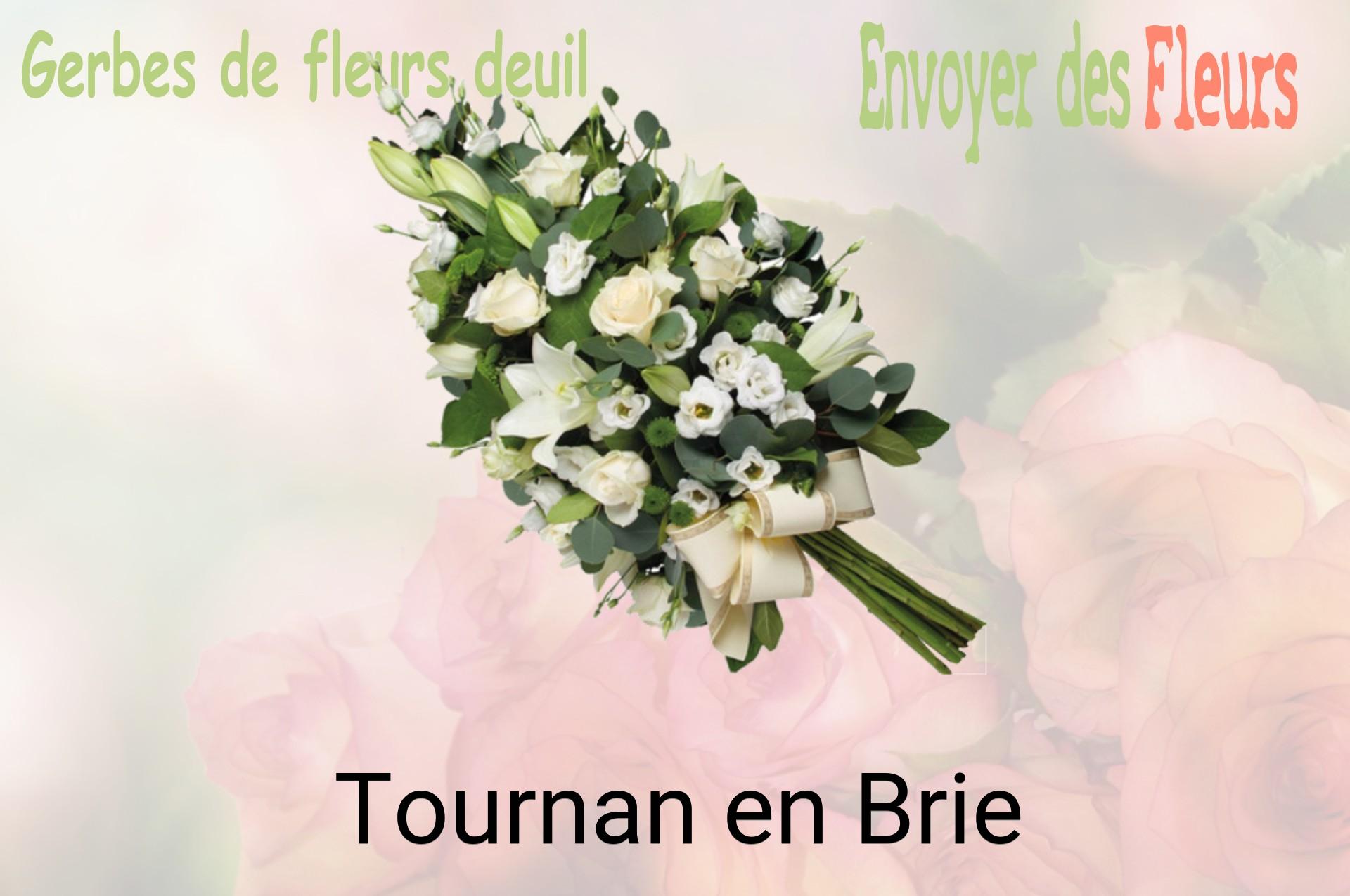 Gerbe de fleurs de deuil livrée à Tournan-en-Brie